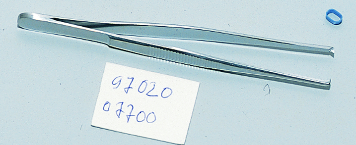 Pinzette chirurgisch 1 x 2 Zähne 12,0 cm