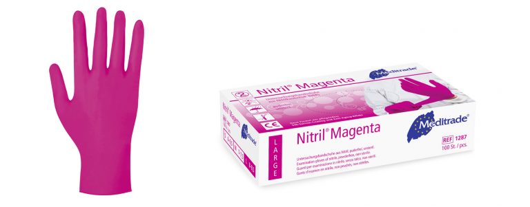 Nitril Handschuhe Pearl Magenta Gr. XL