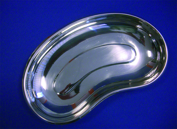 Nierenschale aus Edelstahl , 25 cm