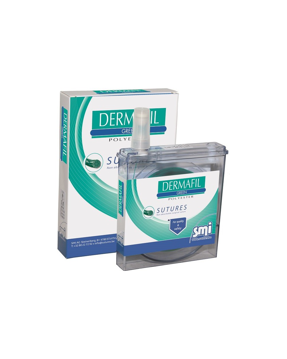 "Dermafil" Polyester grün, USP2 metric 5