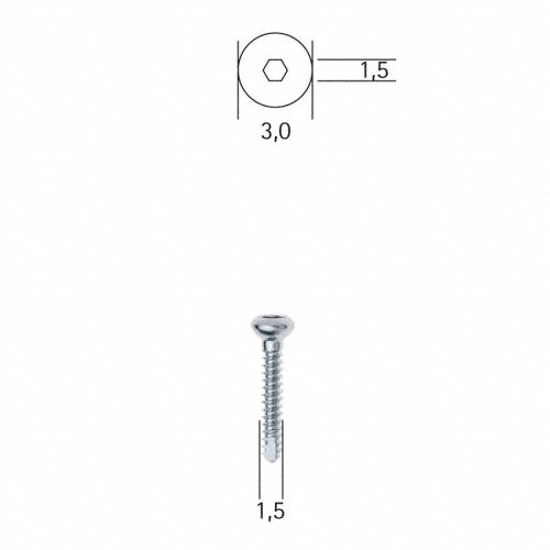 Corticalis VB162 (LB007), 1,5 x 7 mm