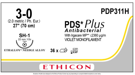 PDS Plus, PDP311H, USP 3/0 metric 2,