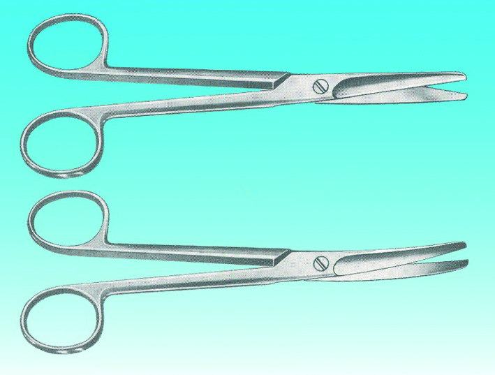 Schere Mayo gebogen 14,0 cm