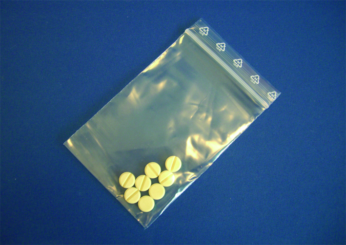 Medikamententüten LDPE + Feld  70x100mm