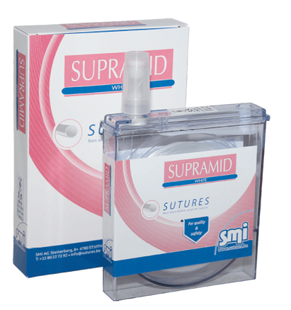 Supramid weiss 2 metric USP 3/0