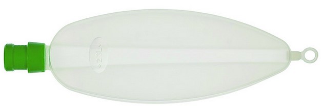 Atembeutel aus Silikon 3 L, hellgr. Muff