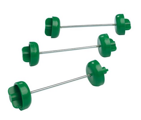 Scheidenverschlüsse grün  5,5 bis 7,5 cm