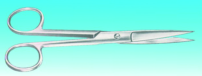Chirurgische Schere 16,5cm gerade sp-sp