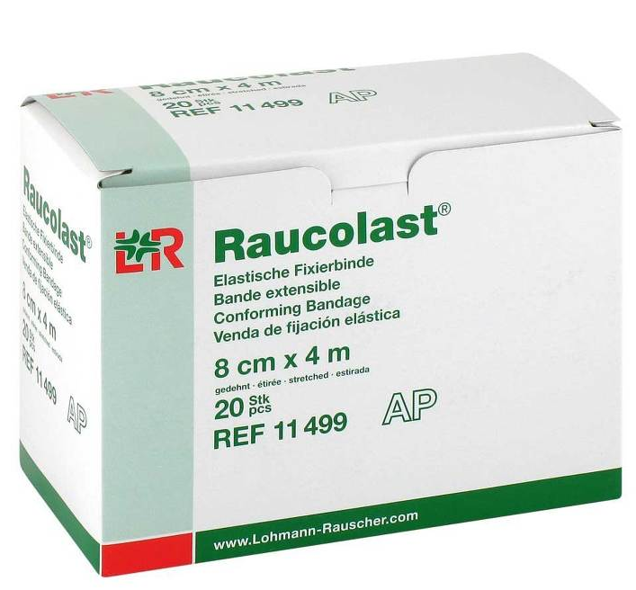 Ela. Fixierbinde, Raucolast   8 cm x 4 m