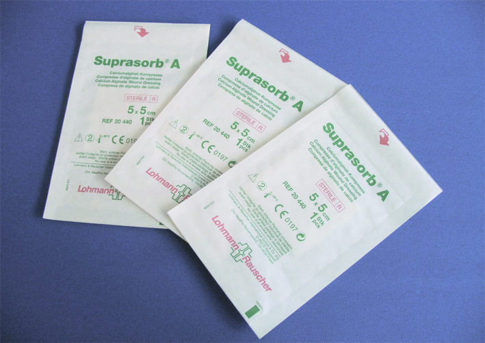 Suprasorb A, 10x10cm, Calcium-Alginat.